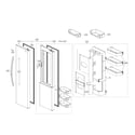 Kenmore 79551832412 refrigerator door parts diagram