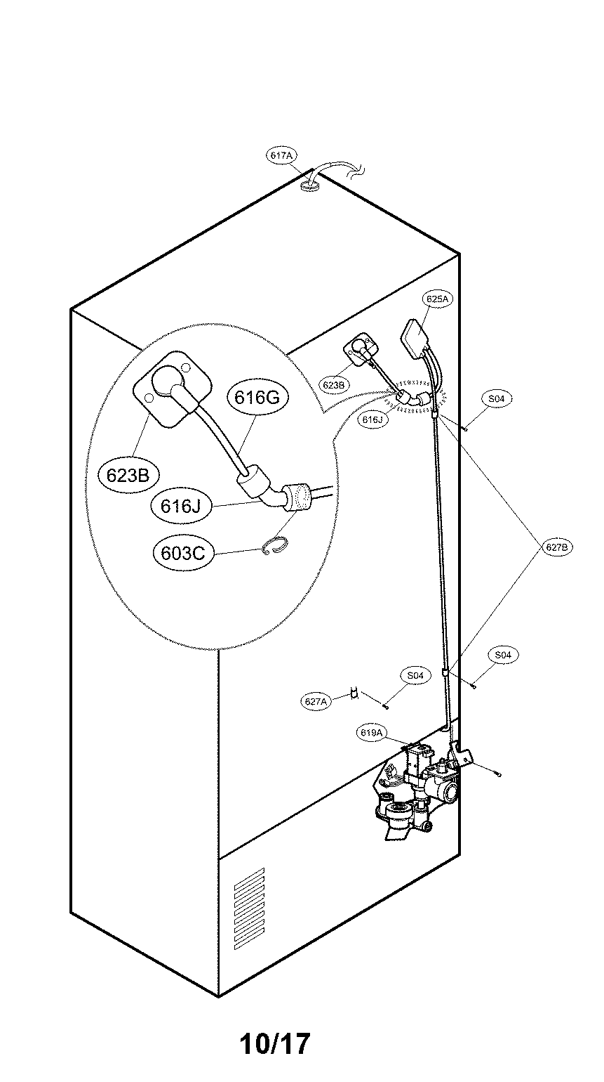Valve and water parts