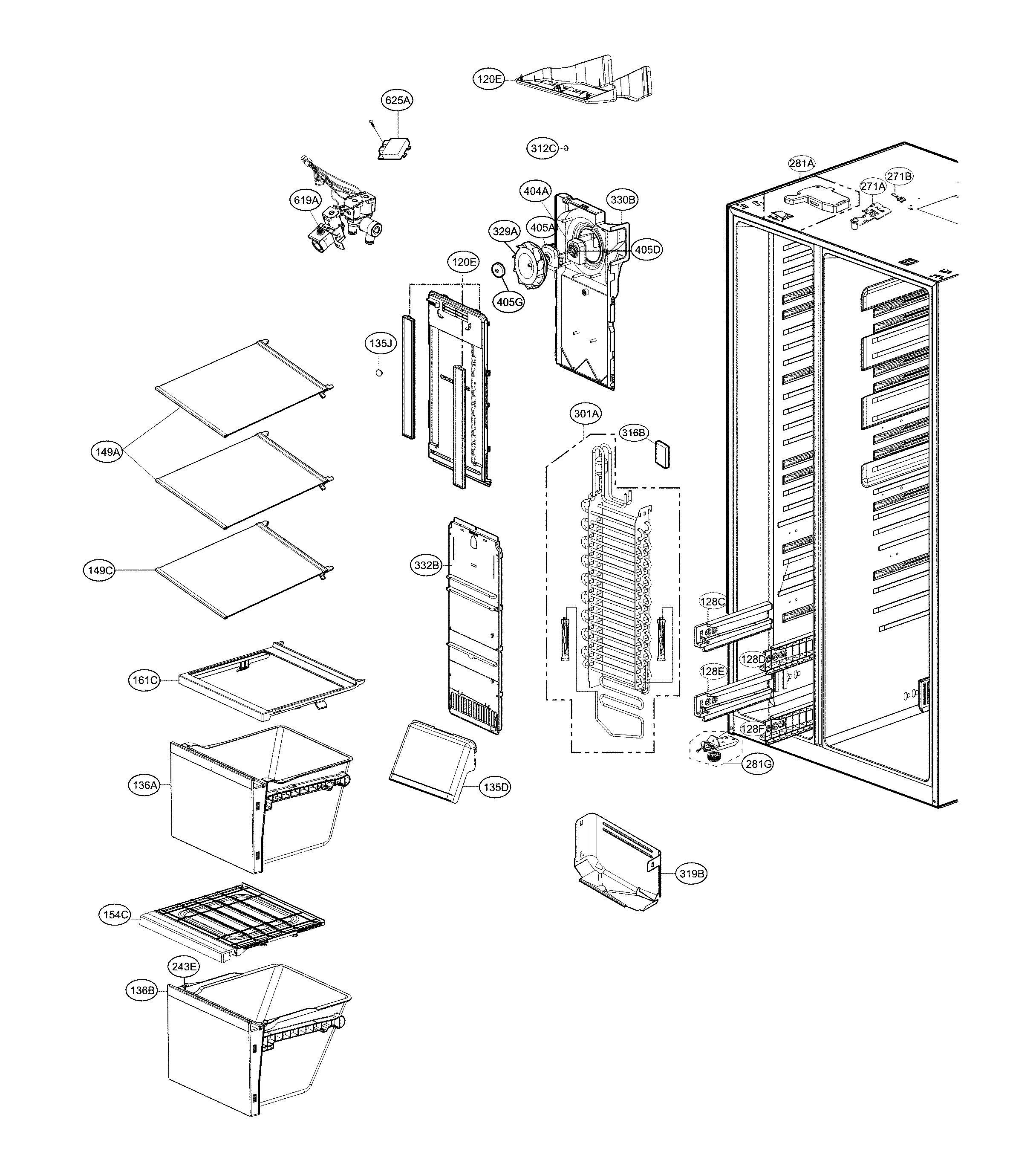 Freezer parts