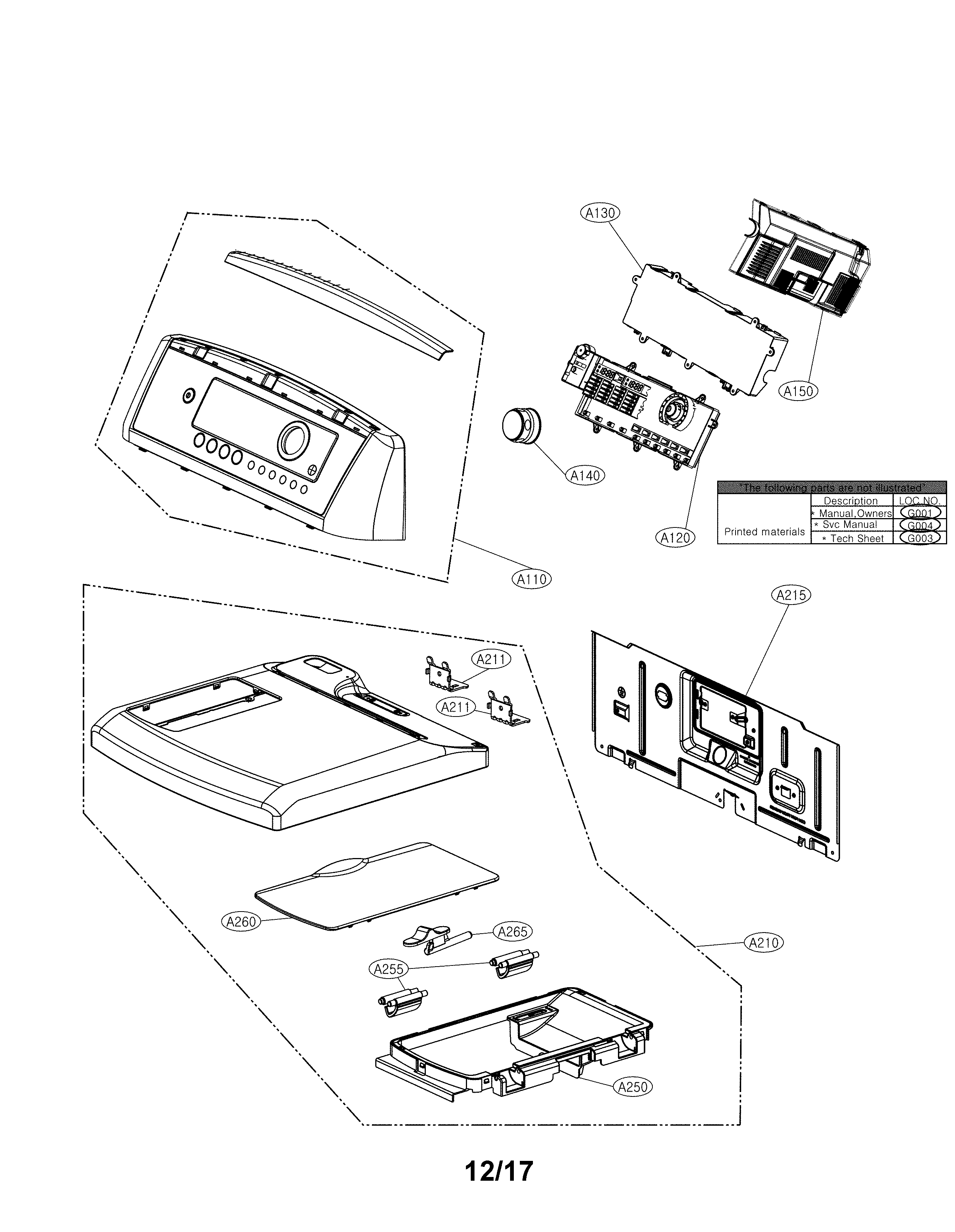 Control panel parts