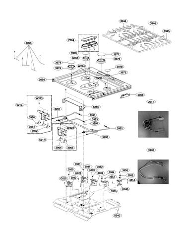 Cooktop parts