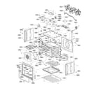 LG LSWD309BD/00 upper cavity parts diagram