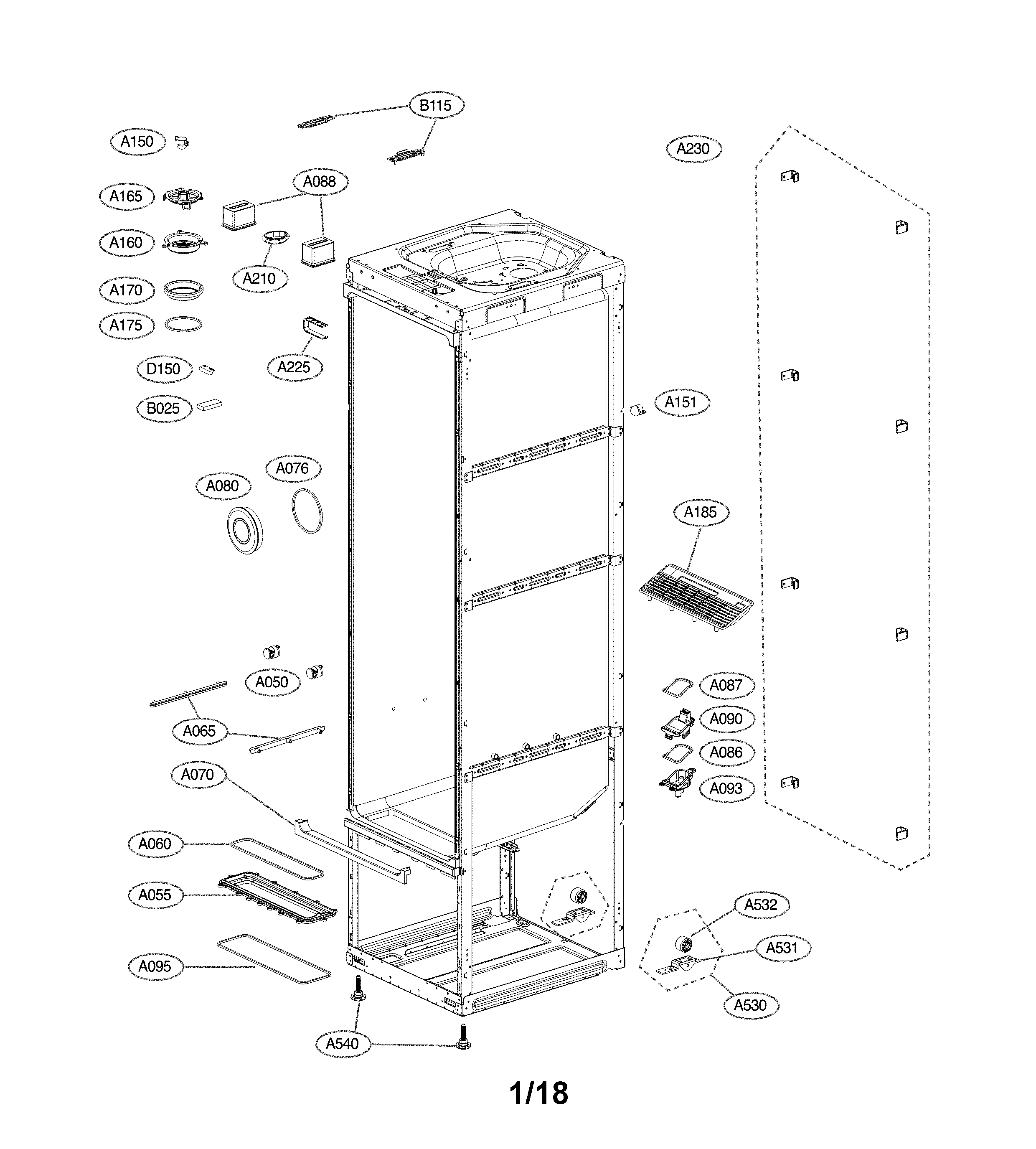 Exploded view parts