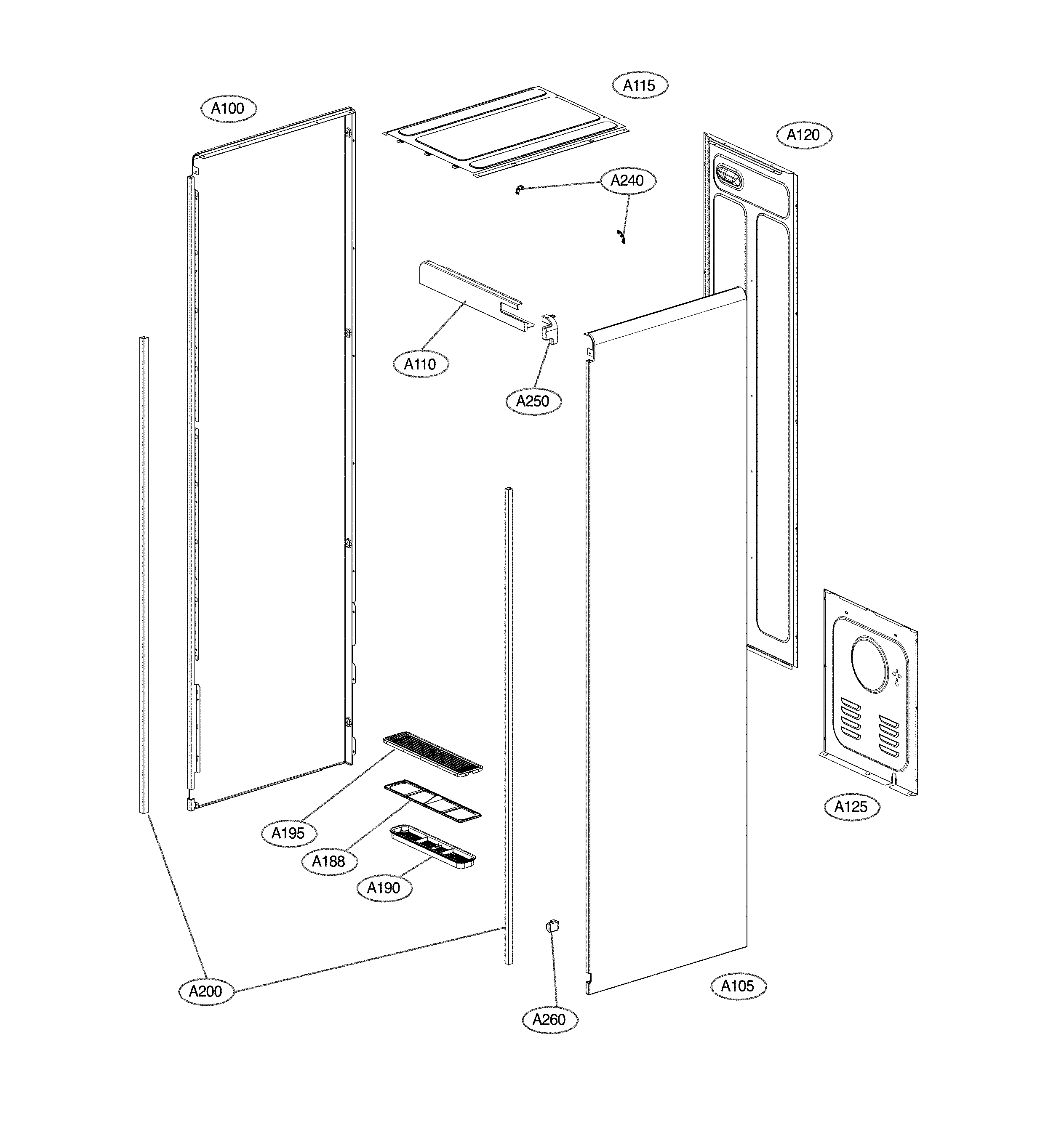 Exploded view parts
