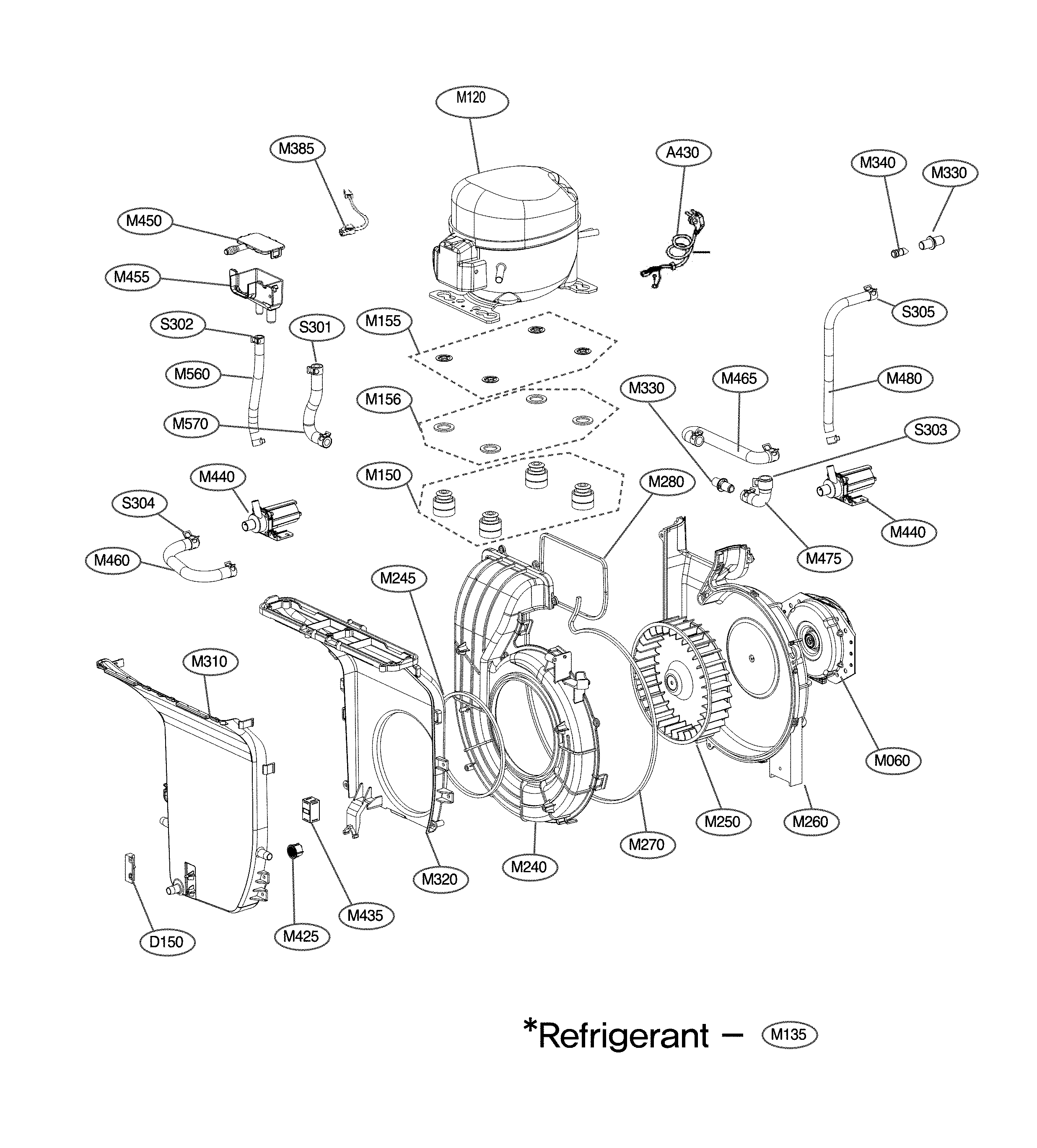 Exploded view parts