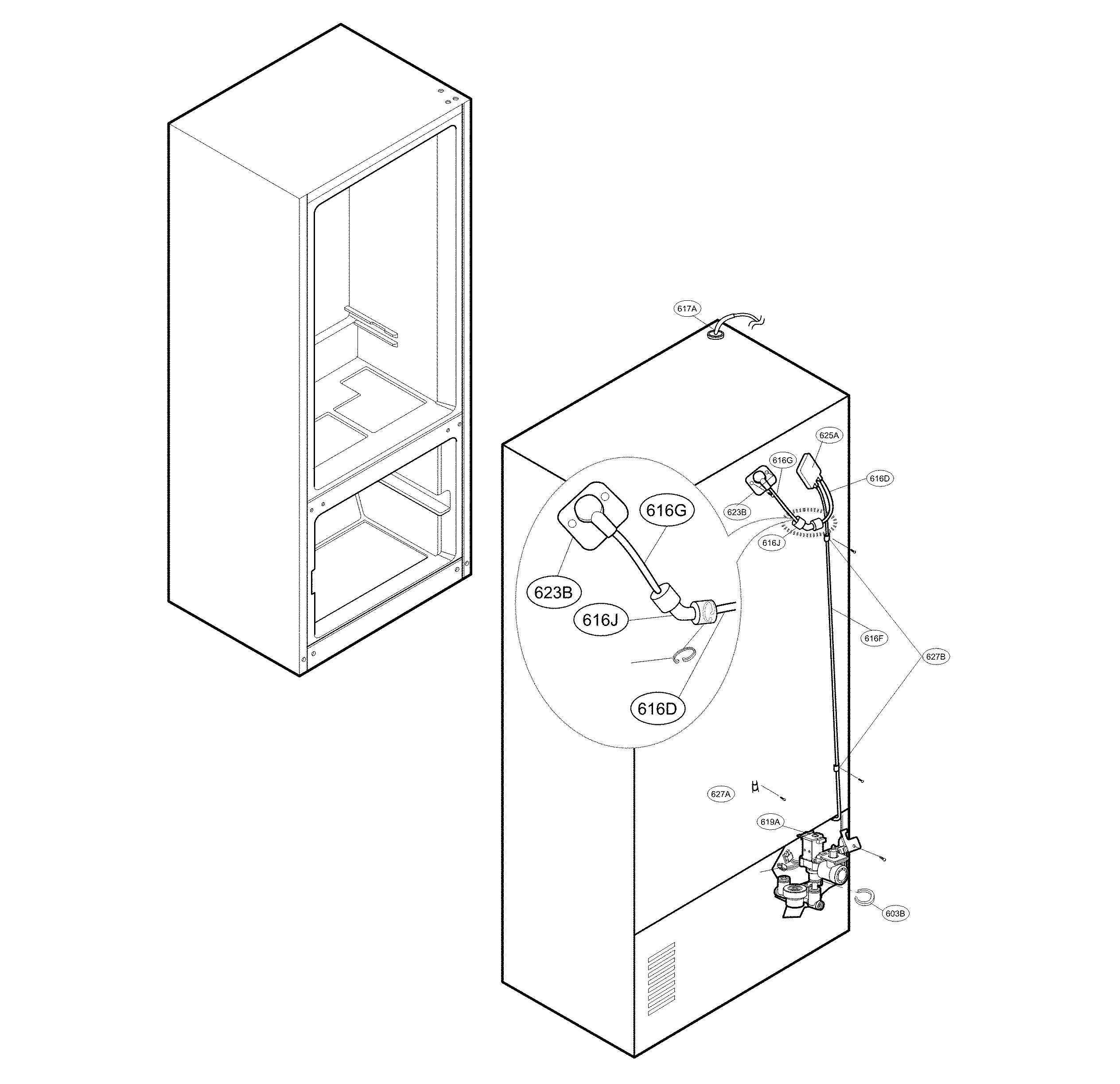 Valve and water parts