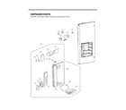 LG LFX25974ST/02 dispenser parts diagram