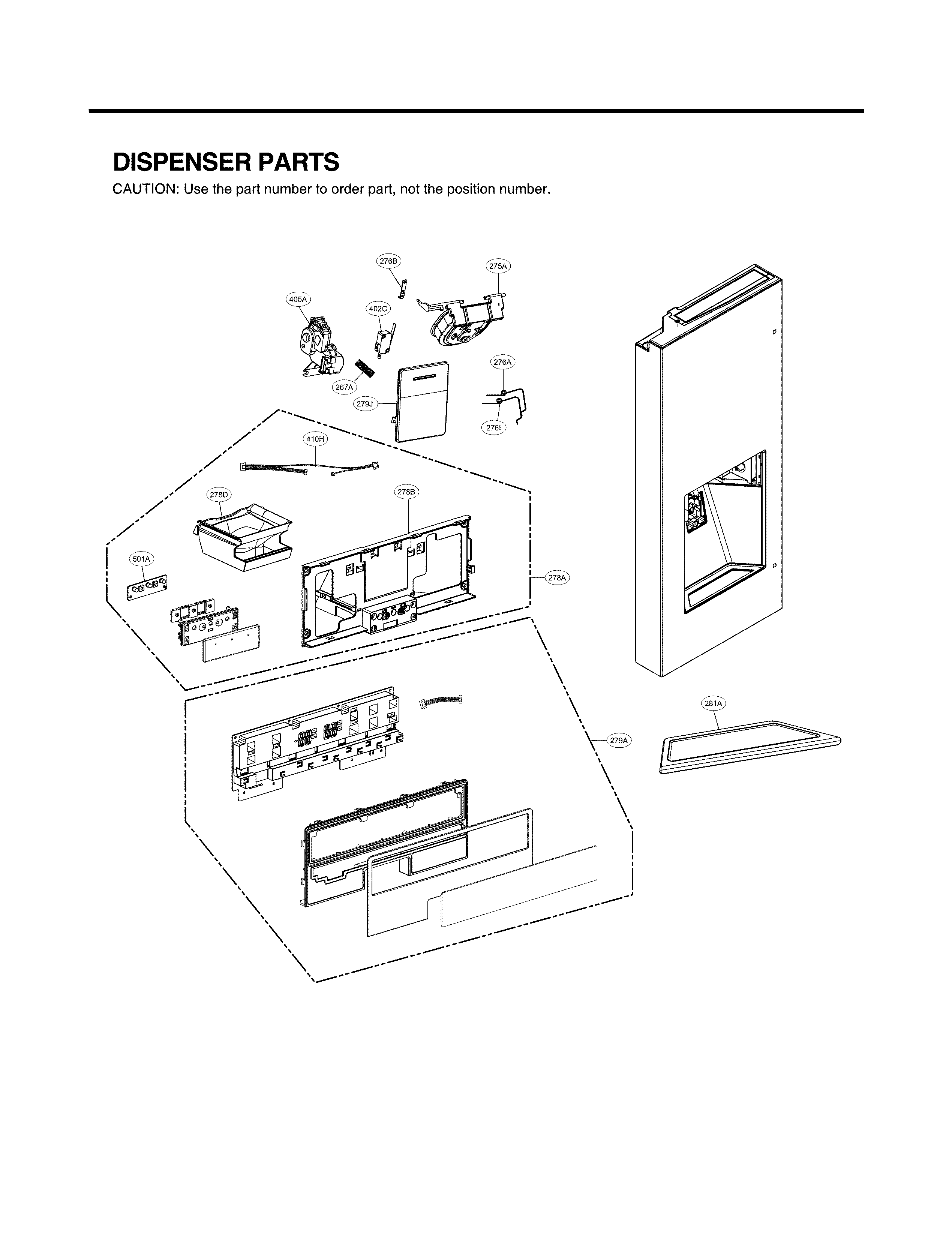 DISPENSER PARTS