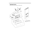 LG LSFXC2496D/00 dispenser parts diagram