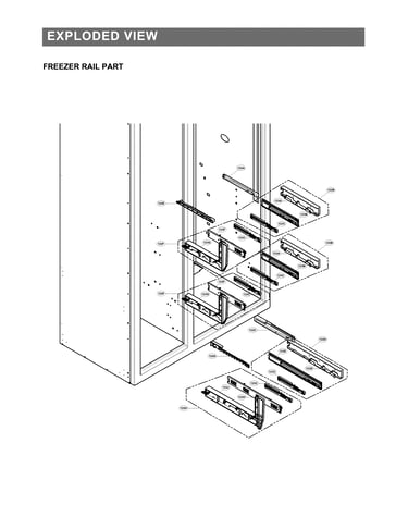 Freezer rail parts