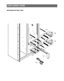 Refrigerator rail parts