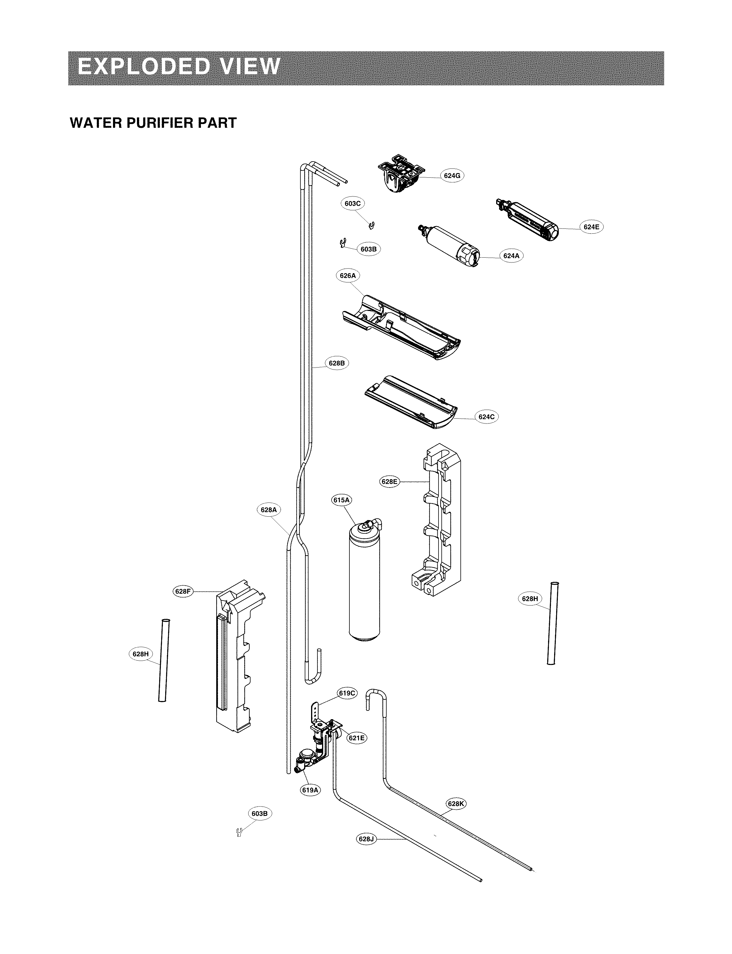 Refrigerator rail parts