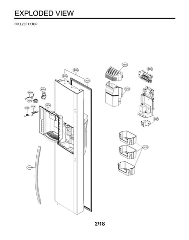Freezer door parts