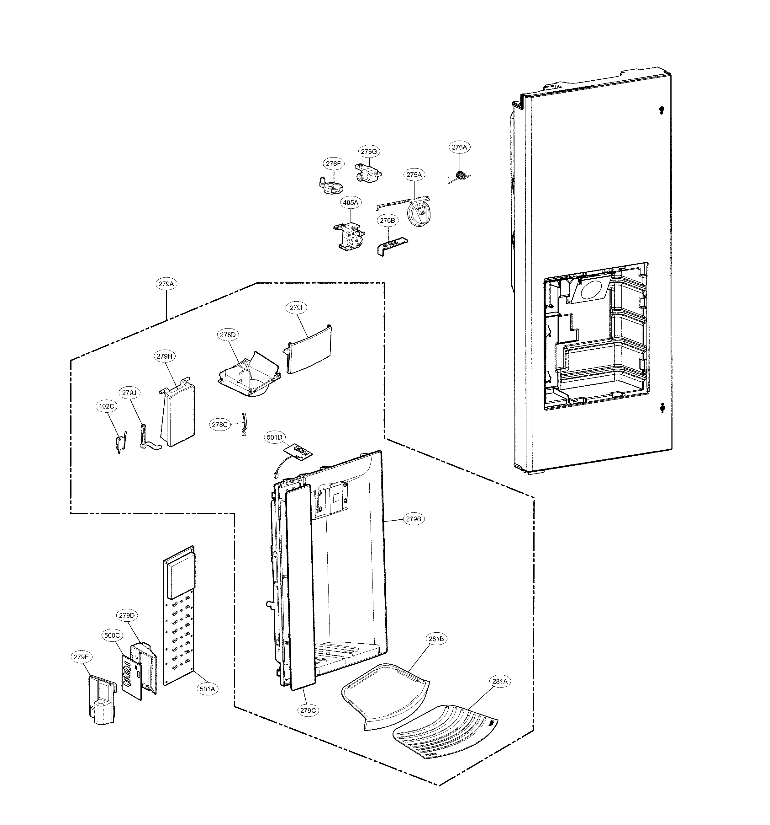 DISPENSER PARTS