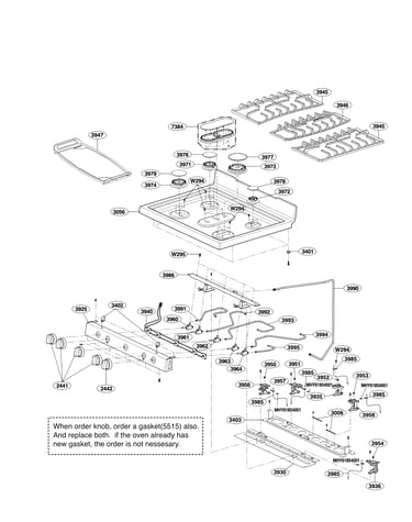 Cooktop parts
