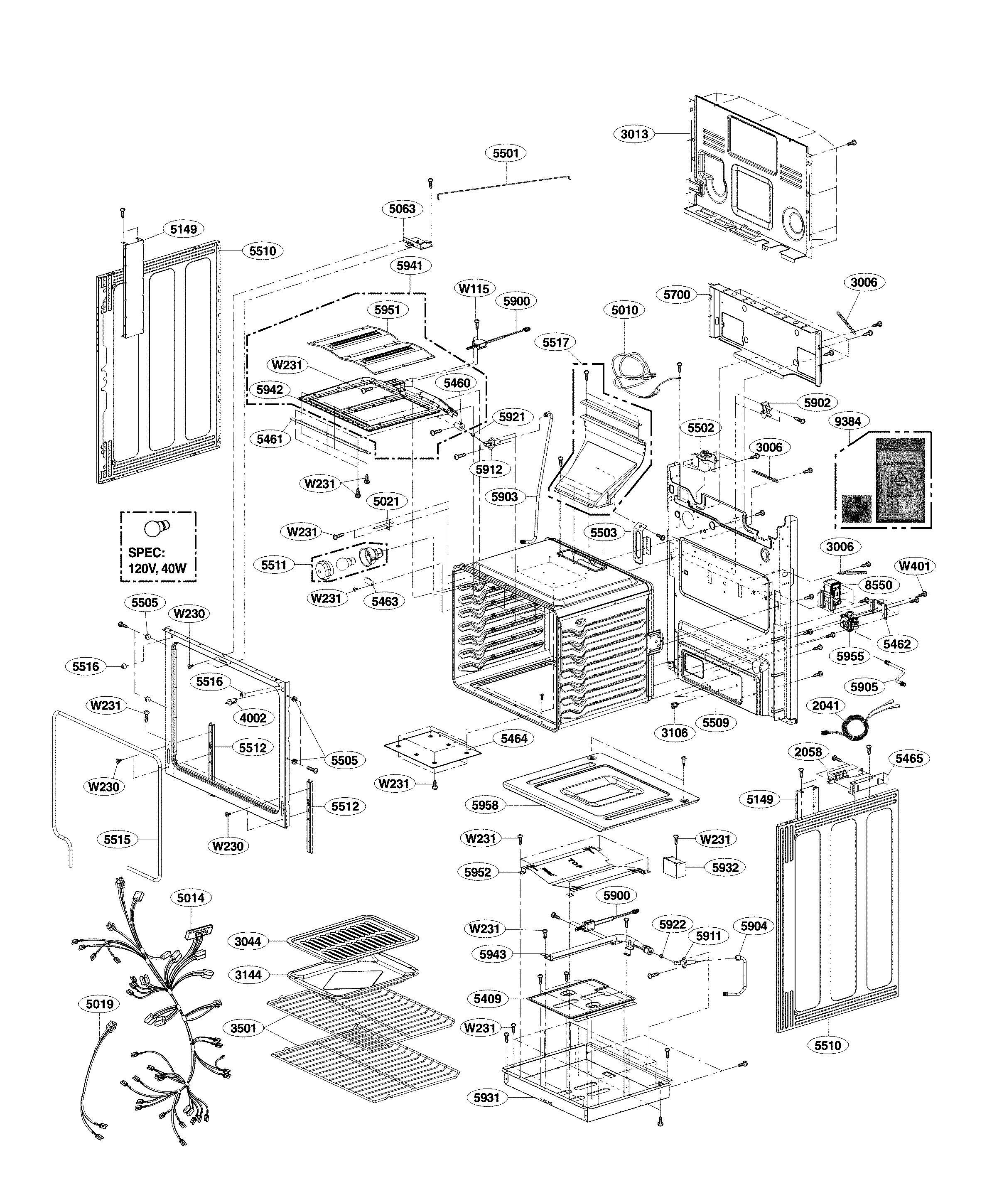 Cavity parts
