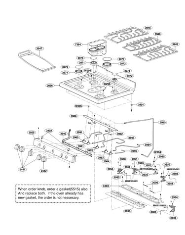 Cooktop parts