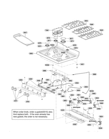 Cooktop parts