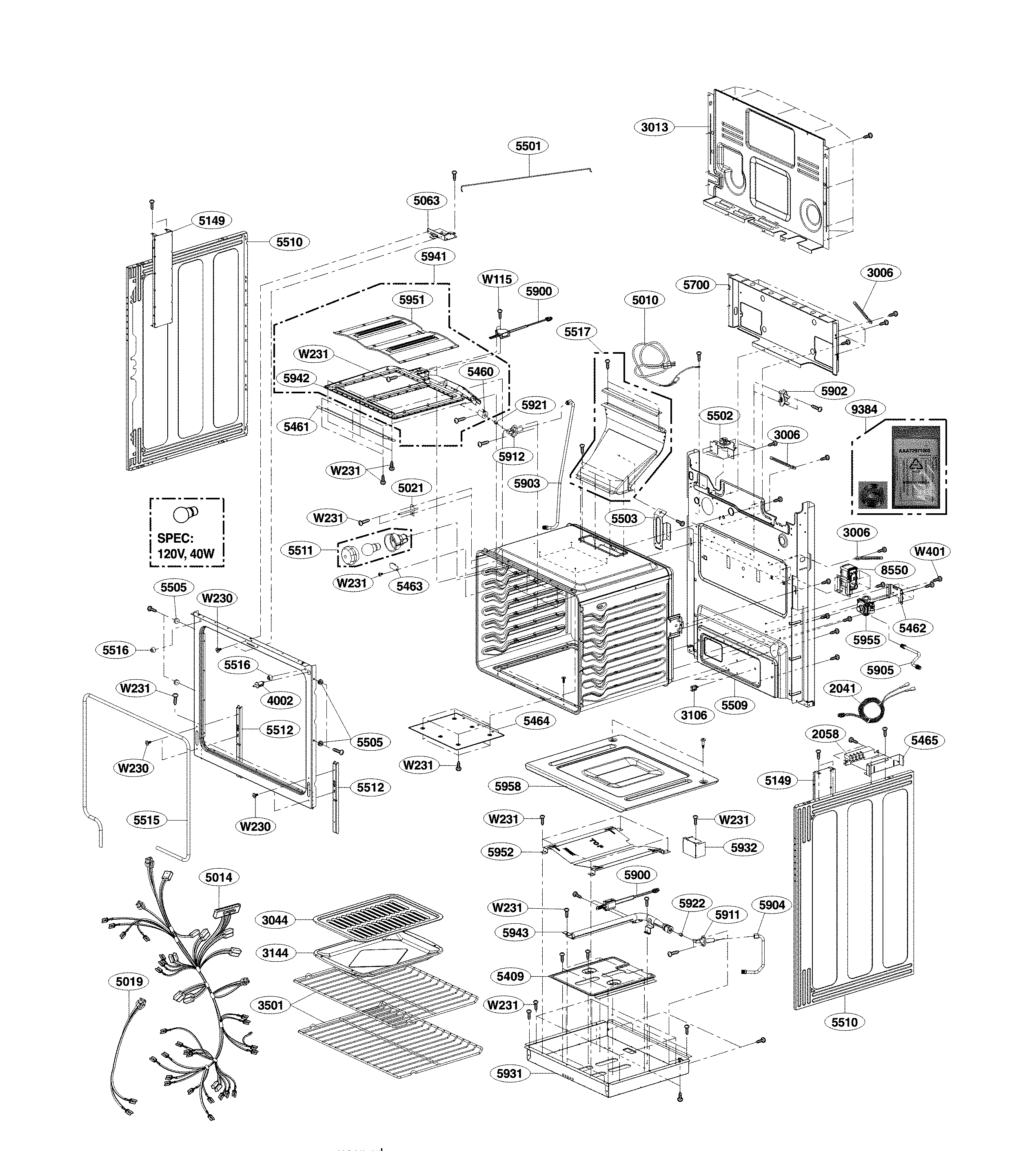 Cavity parts