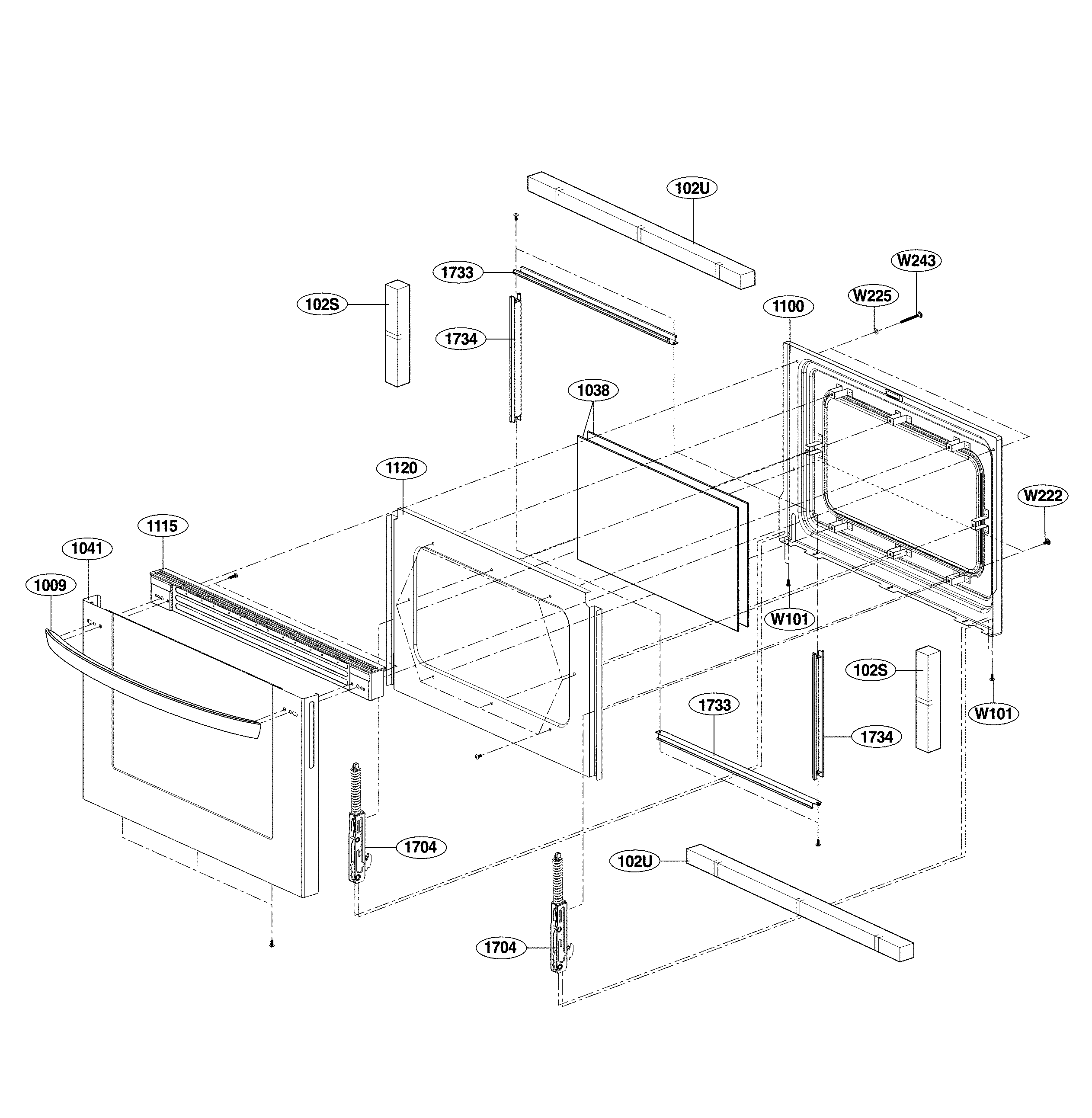 Lower door parts