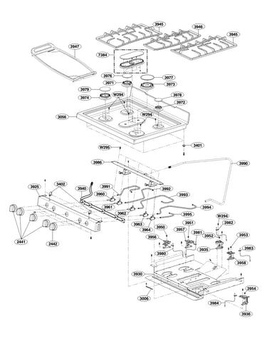 Cooktop parts