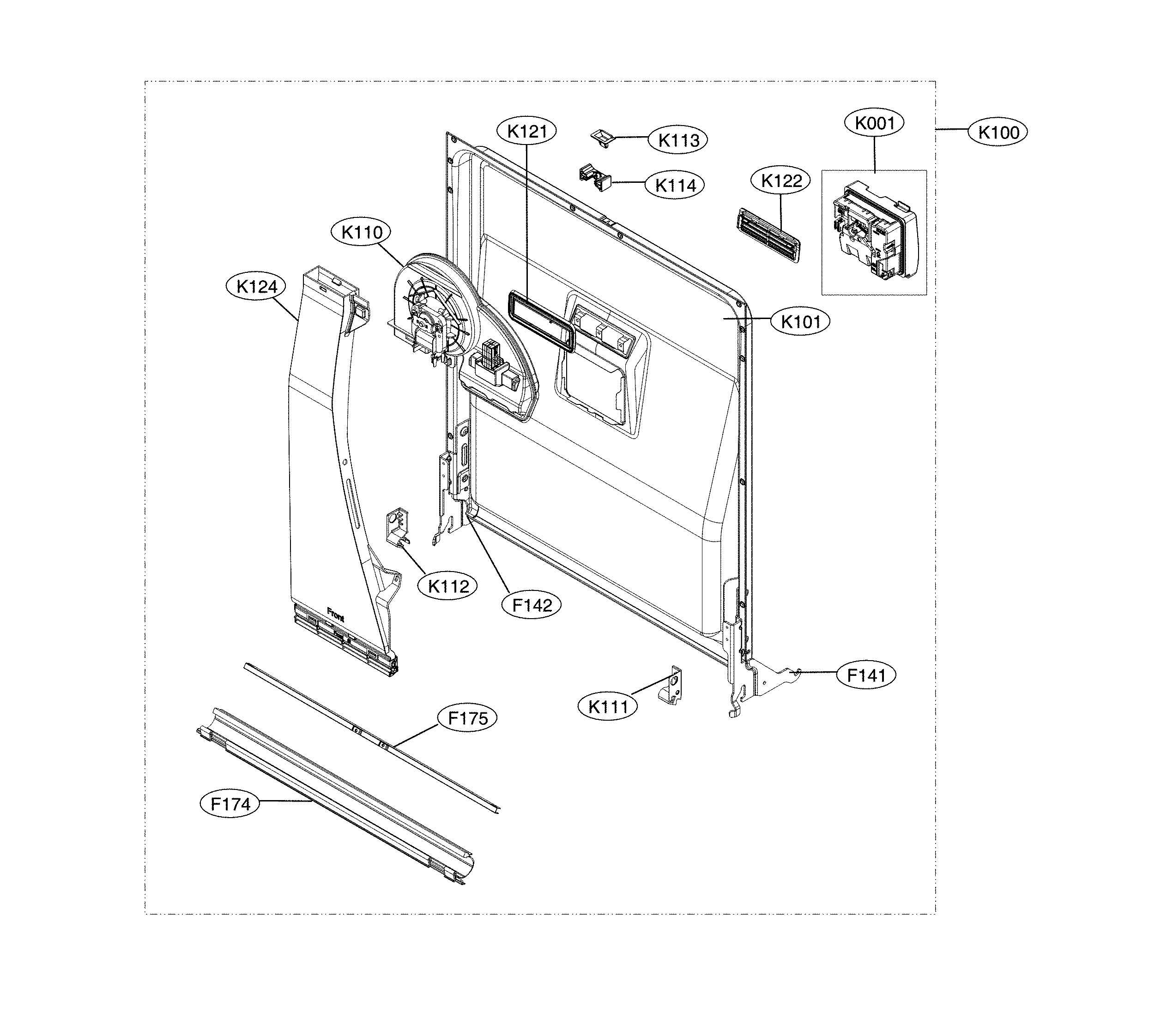 Door liner parts