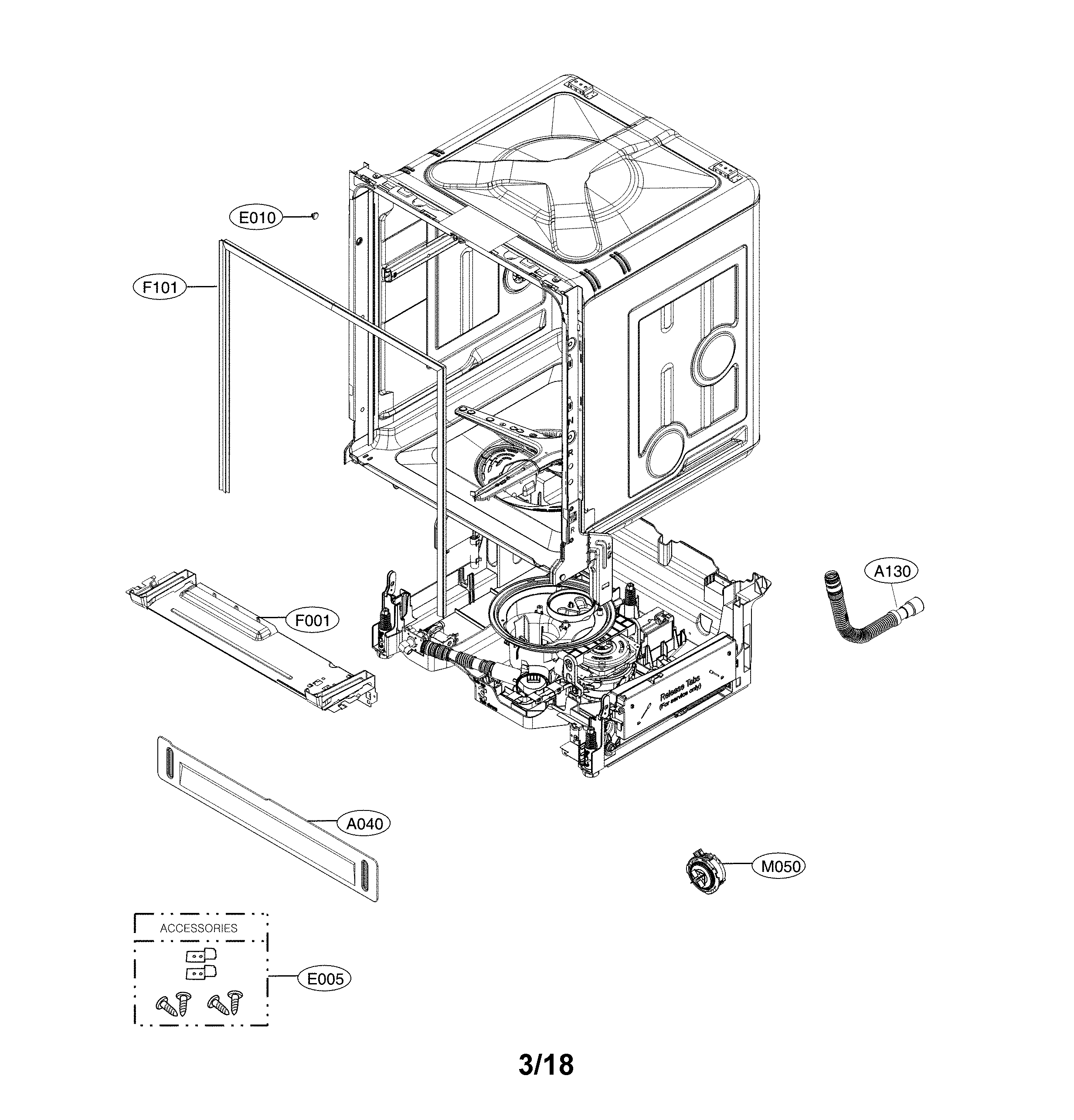 Exploded view parts