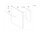 LG LDT5665BB/00 front cover parts diagram