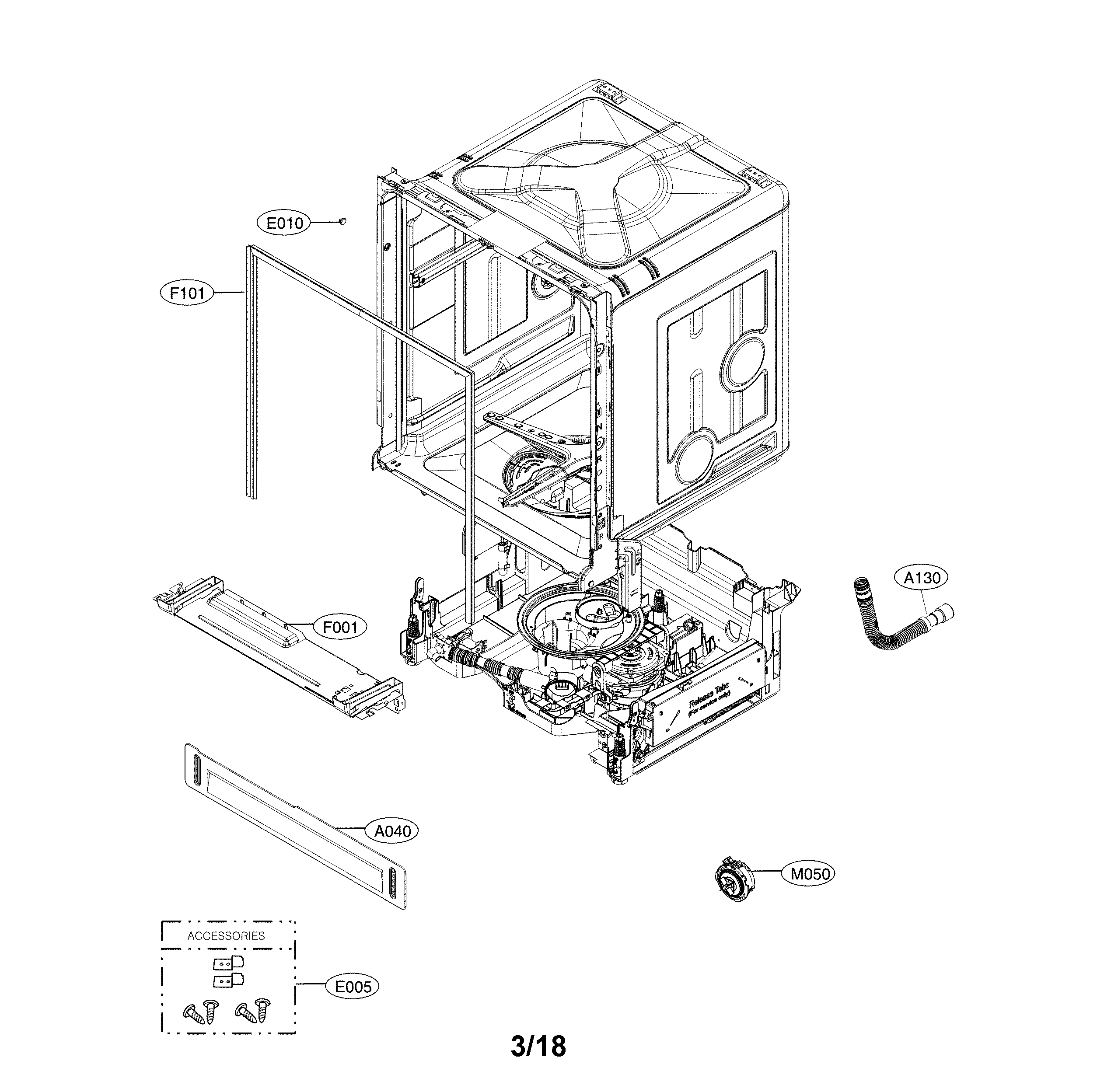 Exploded view parts
