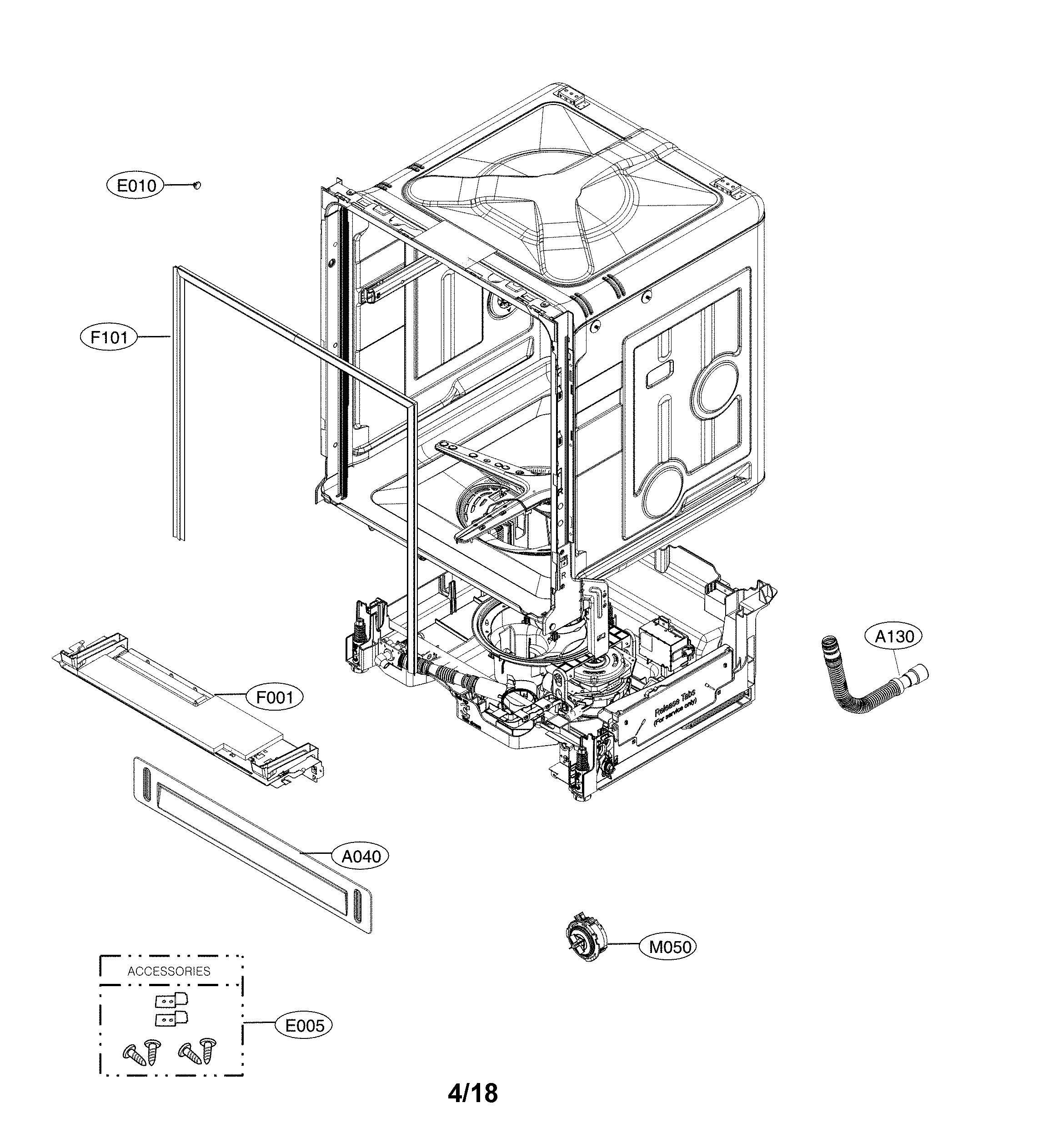 Exploded view parts
