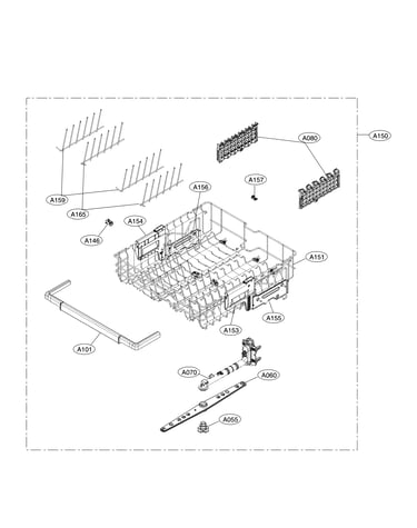 Upper rack parts