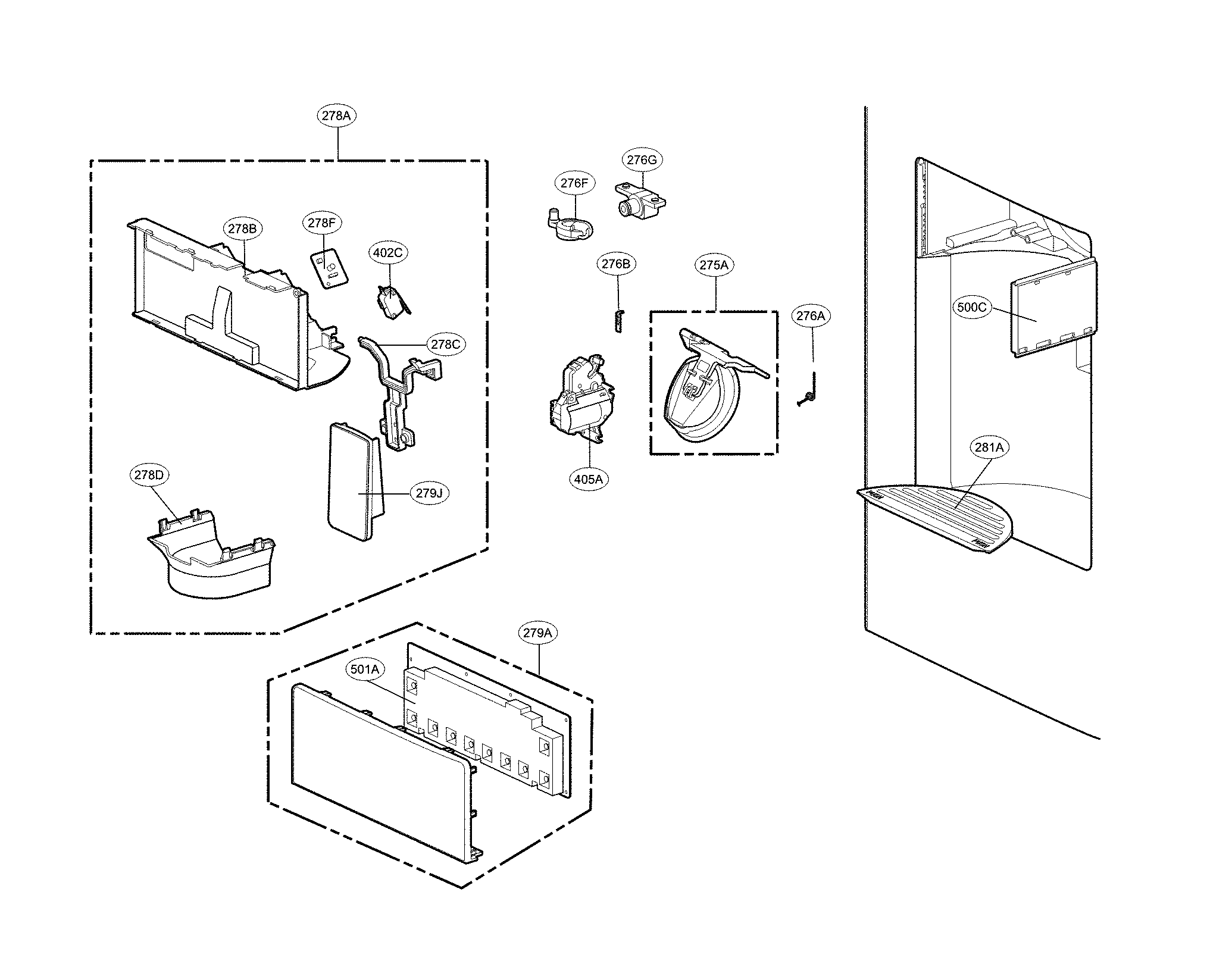 DISPENSER PARTS