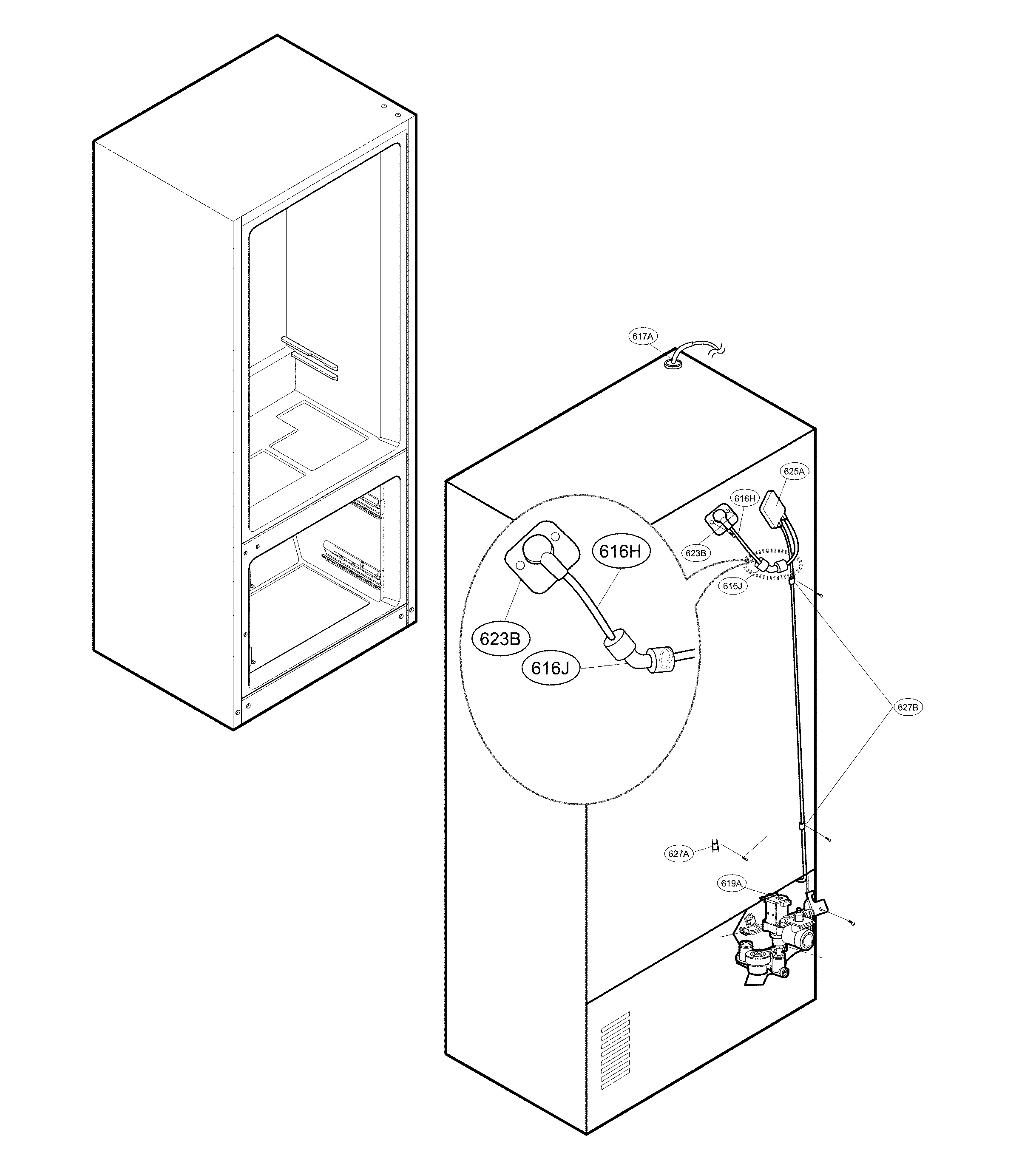 Valve and water parts