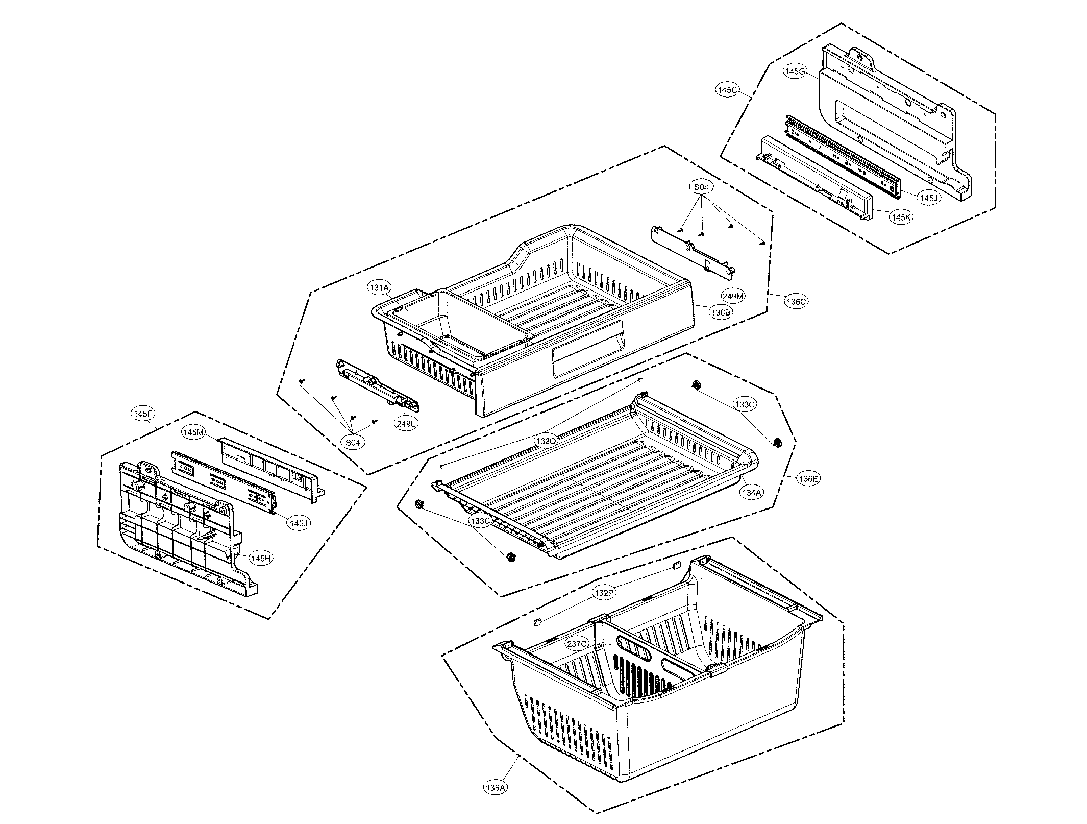 Freezer parts