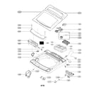 Kenmore Elite 79631433710 case parts diagram