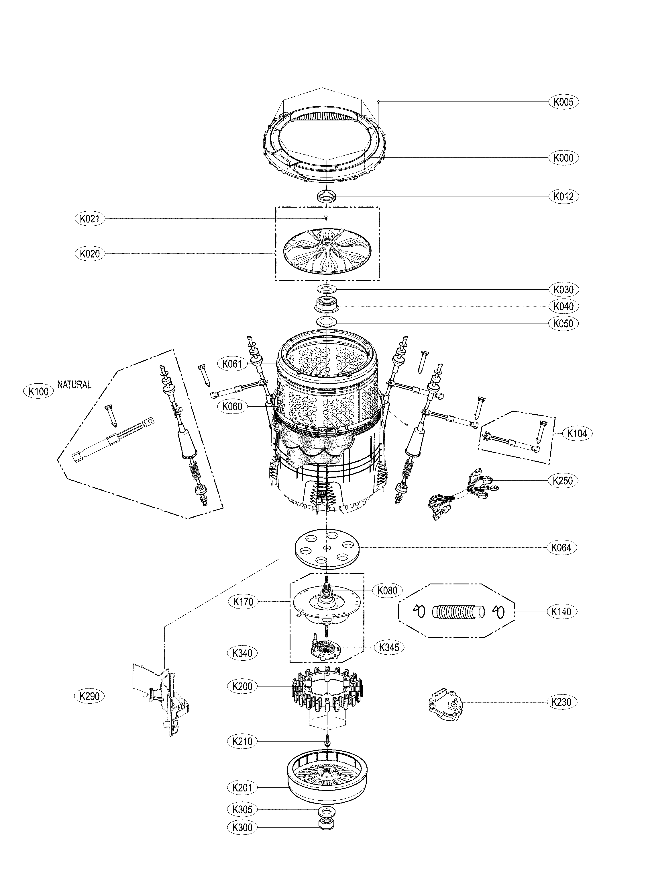 TUB PARTS