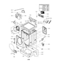 Kenmore Elite 79641783810 cabinet parts diagram