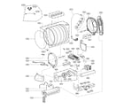 Kenmore Elite 79661433710 drum parts diagram