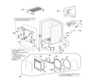 Kenmore Elite 79671433710 cabinet and door parts diagram