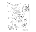 Kenmore Elite 79671433810 drum parts diagram