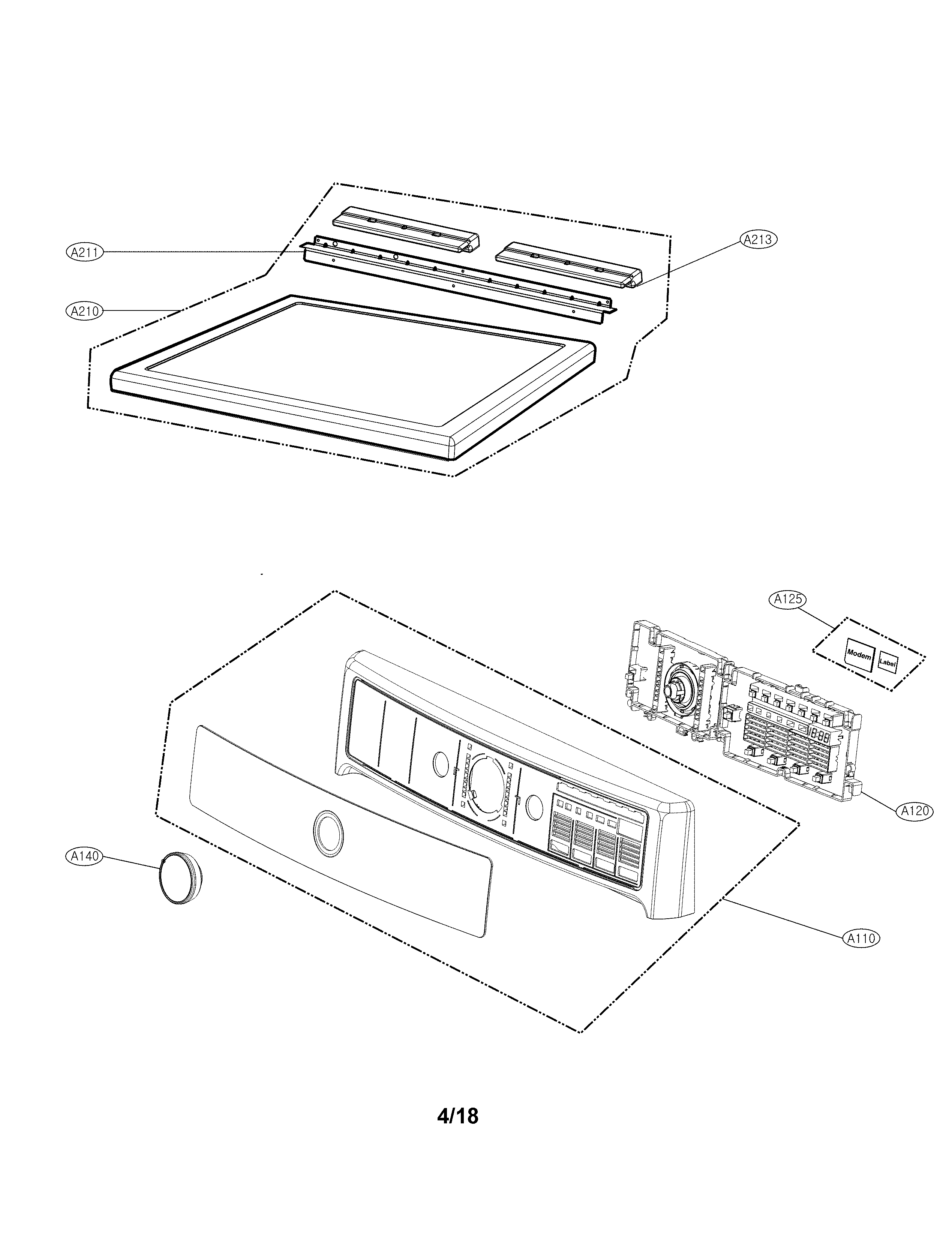 Control panel parts