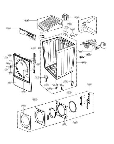 Cabinet and door parts