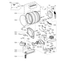 Kenmore Elite 79681783810 drum parts diagram