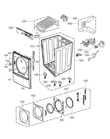 Cabinet and door parts