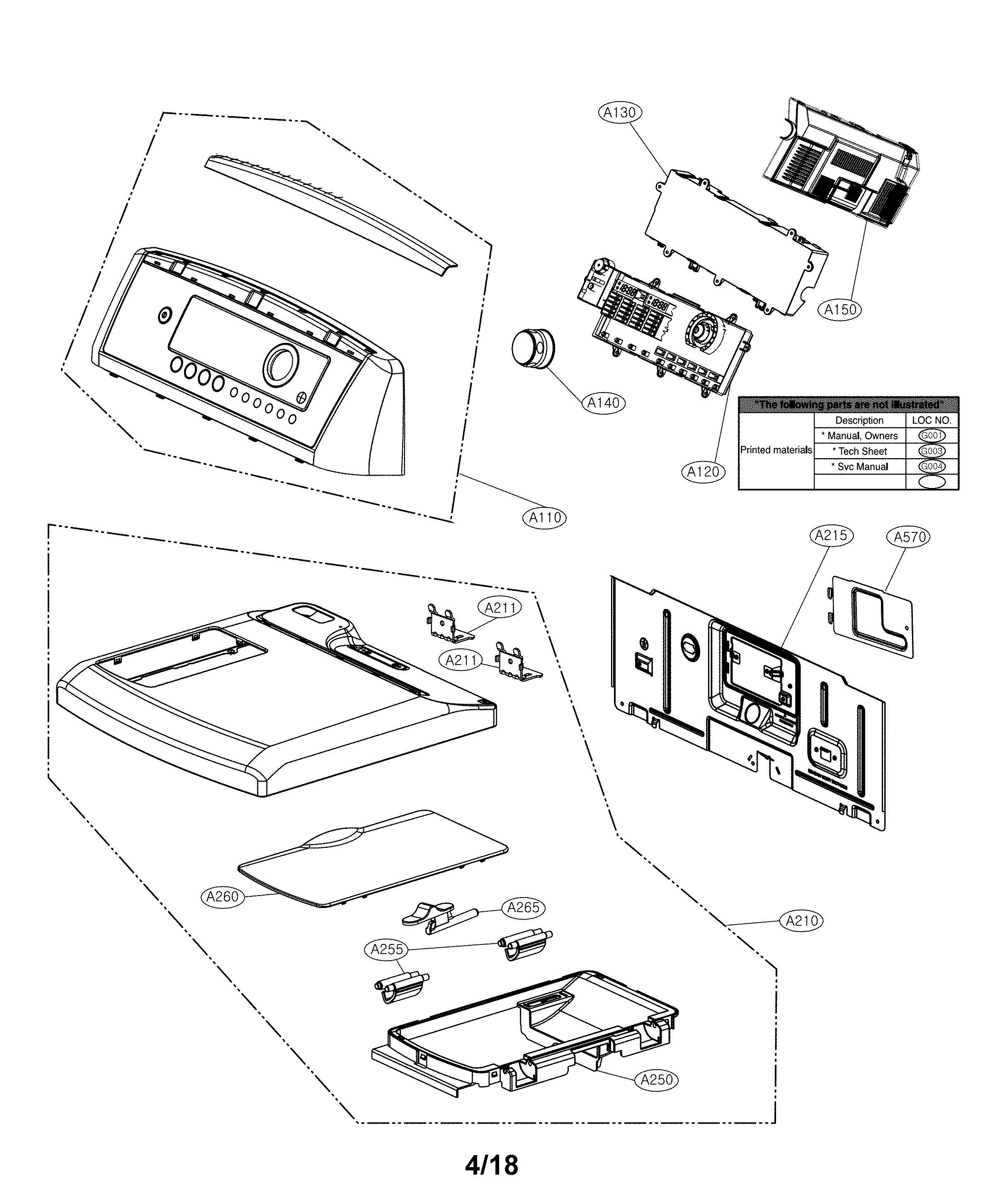 Control panel parts