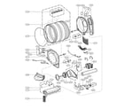 Kenmore Elite 79661522211 drum parts diagram