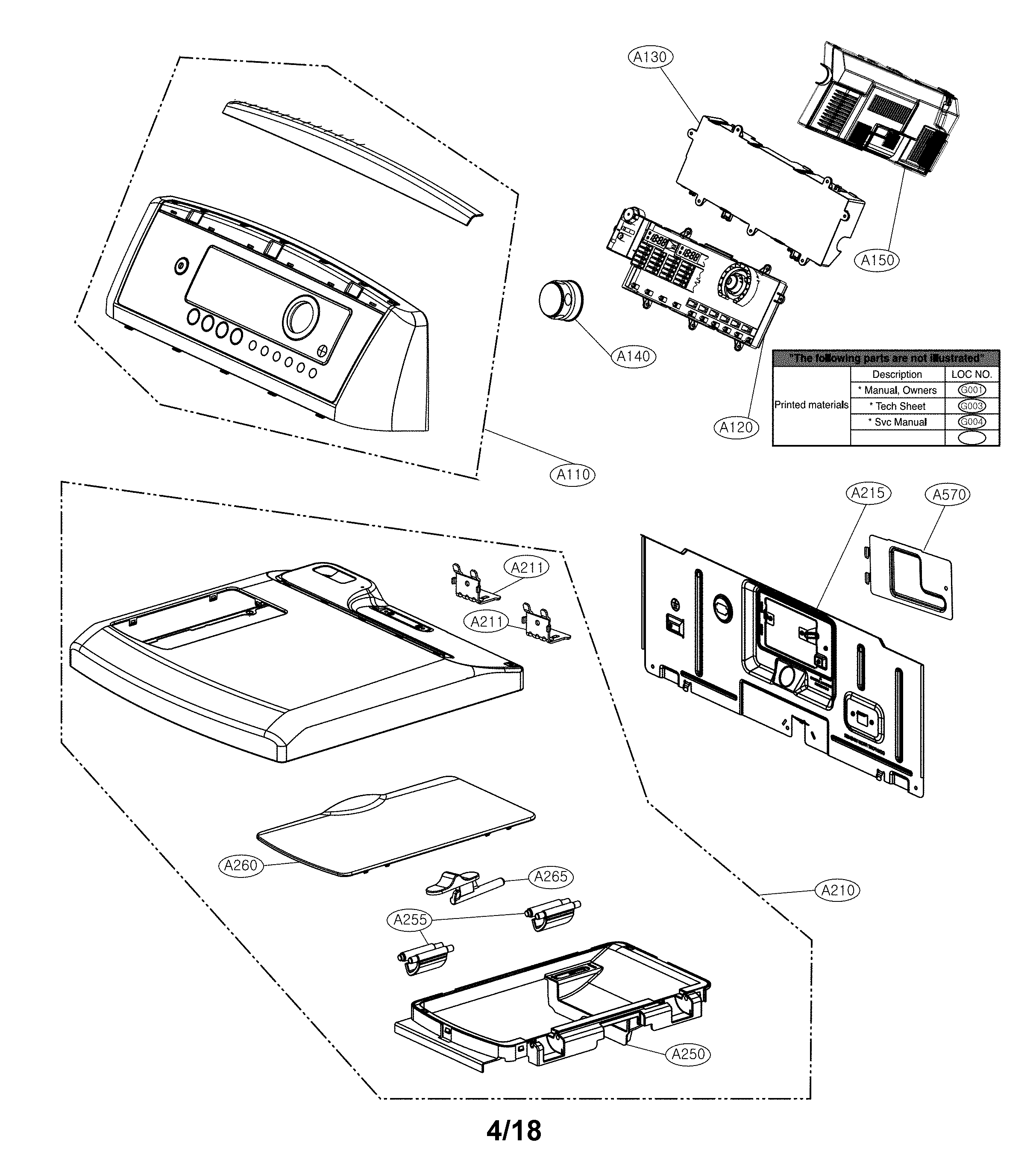 Control panel parts