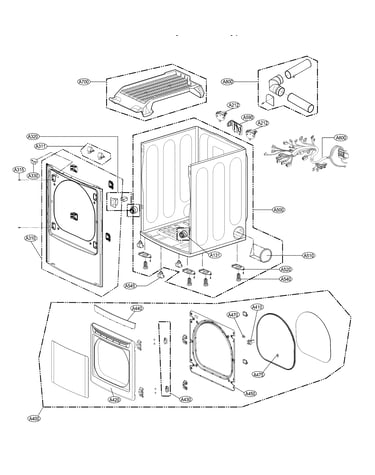 Cabinet and door parts