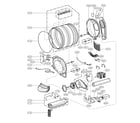 Kenmore Elite 79661523211 drum parts diagram