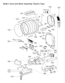 Drum and motor assembly
